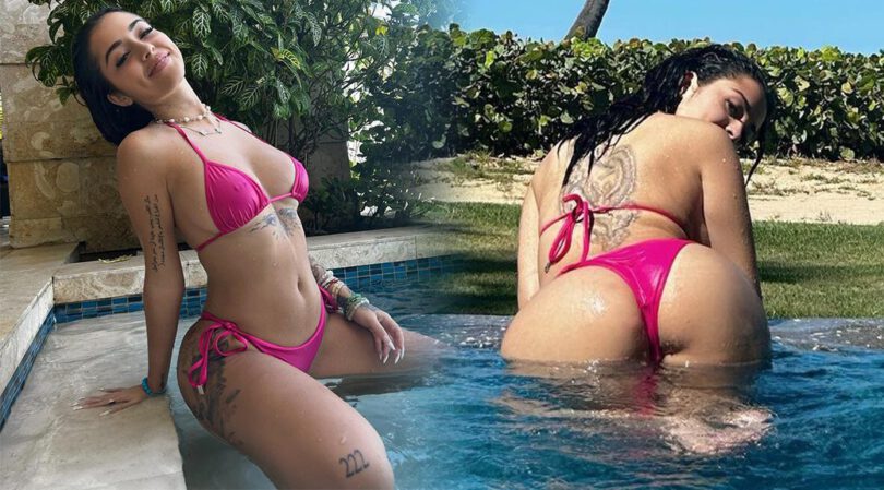 Malu Trevejo Sizzles in Scanty Bikini, Flaunting Her Boobs and Ass Poolside!