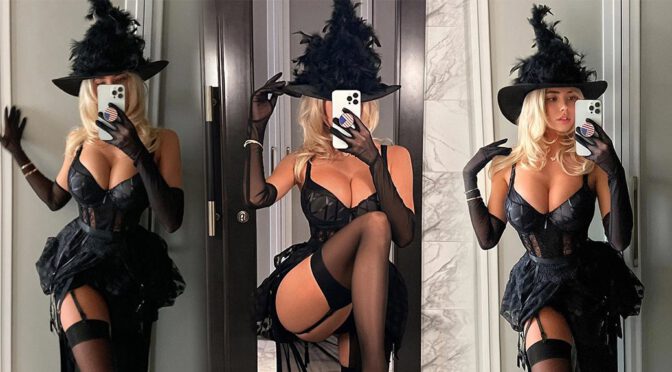 Nata Lee’s Halloween Selfies: Sizzling Boobs and Jaw-Dropping Cleavage
