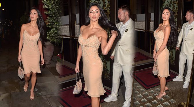 Get Ready to Be Wowed: Nicole Scherzinger’s Low-Cut Gown Reveals Boobs and Cleavage