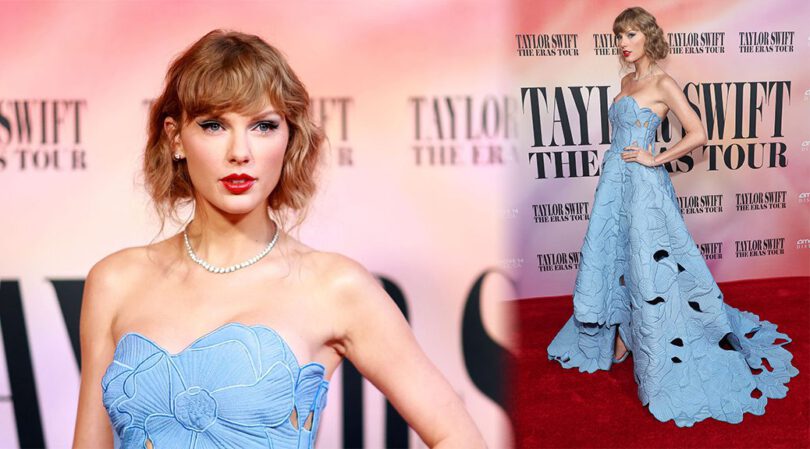 Sensual Sensation: Taylor Swift Dazzles in Blue at ‘The Eras Tour’ Premiere