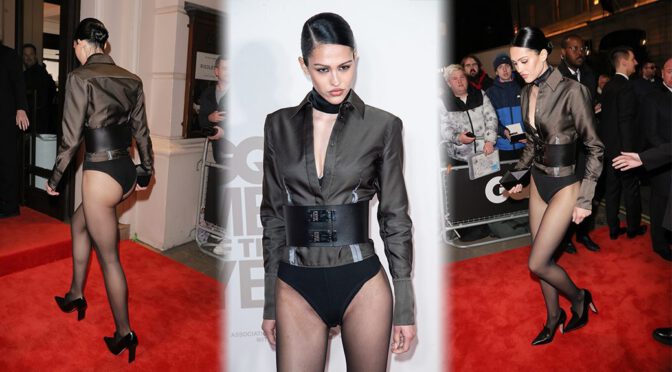 Glamour and Scandal Collide: Amelia Gray Hamlin Bares All in Stunning Attire at GQ Men Of The Year Awards 2023