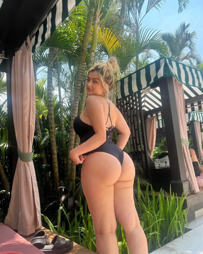 Bebe Rexha Sexy Ass Boobs Swimsuit