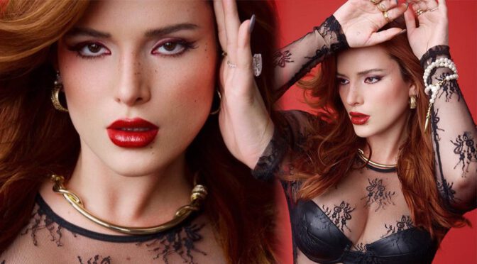Bella Thorne’s Sultry Elegance: Black Bra Beauty in Thorne Campaign