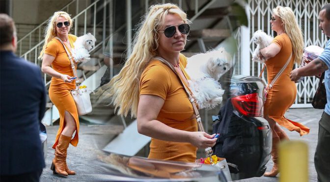 Scandalous Glamour: Britney’s Braless Boobs and Curvy Body Steal the Show at Chateau Marmont!