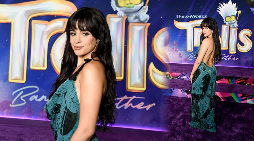 Glamour Unleashed: Camila Cabello’s Backless Dress Steals Spotlight at Movie Screening!