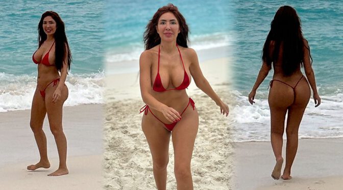 Farrah Abraham’s Scandalous Beach Affair: Boobs, Big Ass, and the Skimpiest Bikini!