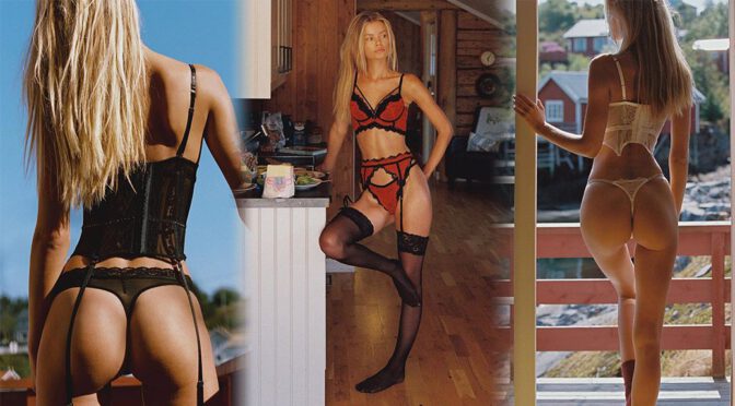 Frida Aason Flaunts Her Sensational Figure in Sizzling Lingerie