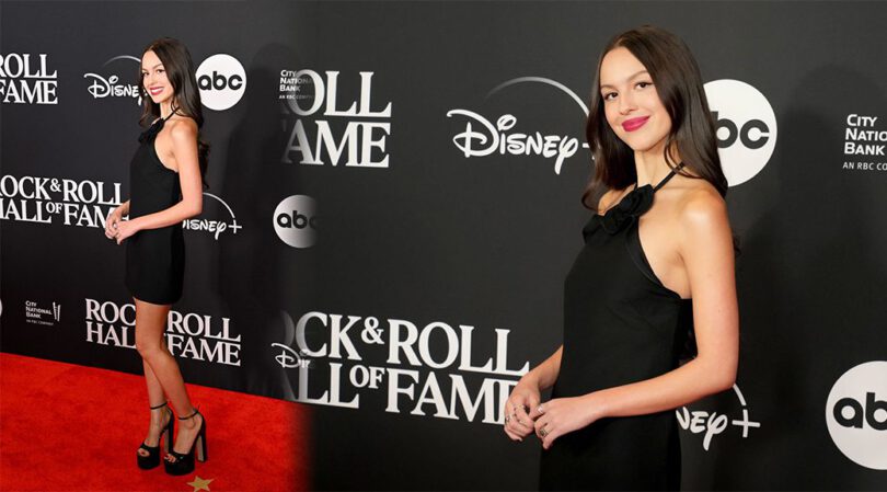Black Dress Elegance: Olivia Rodrigo’s Seductive Legs at Rock & Roll Hall of Fame Gala