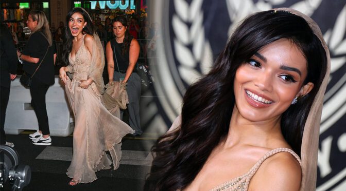 Dazzling Elegance: Rachel Zegler’s Braless Glamour Graces ‘The Hunger Games’ Premiere