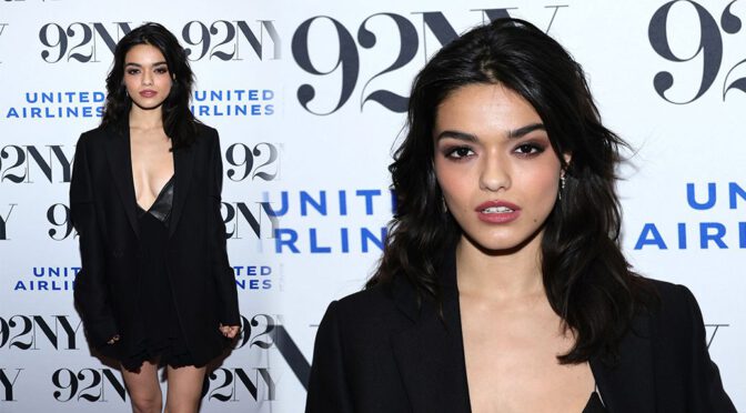 Seductive Elegance: Rachel Zegler’s Entrancing Look at ‘The Hunger Games’ Conversation in NYC