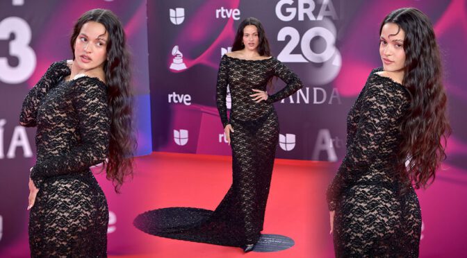 Sizzling Hot: Rosalia’s Black Thong and Fabulous Ass Take Center Stage at the Latin GRAMMY Awards!