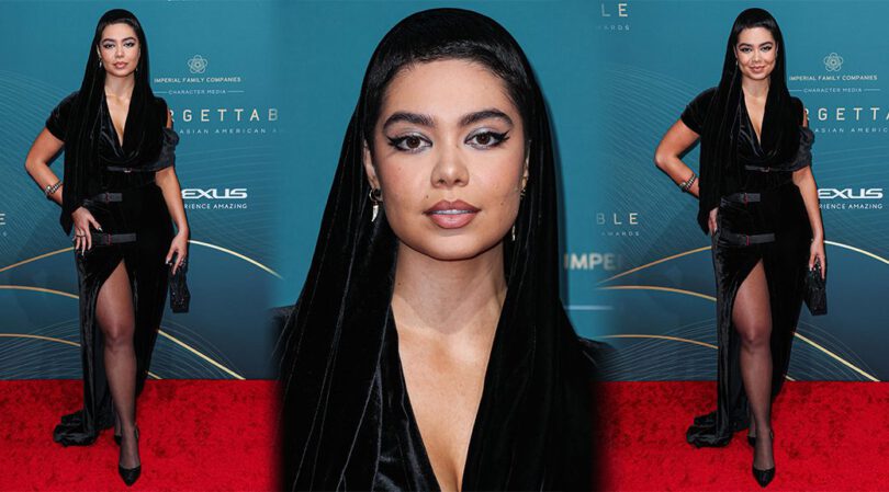 Auli’i Cravalho’s Dazzling High Slit Dress: A Mesmerizing Glimpse at Elegance