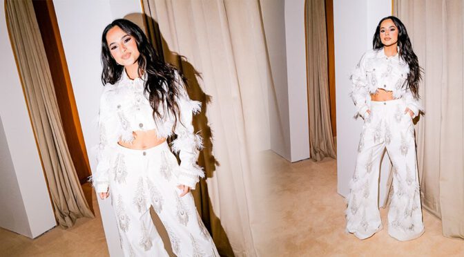 Becky G Lights Up PatBO Miami Opening with Her Dazzling Smile