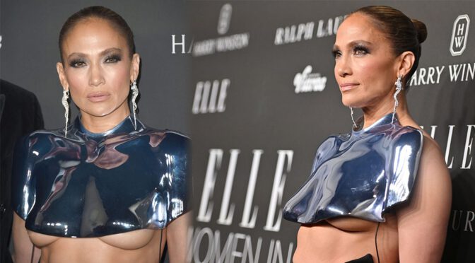 Scandalous Elegance: Jennifer Lopez Flaunts Underboobs at Women in Hollywood Gala