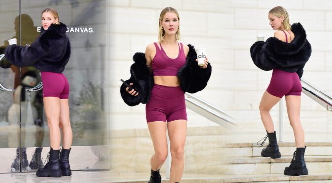 Joy Corrigan’s Head-Turning Visit to Alo Yoga: Fitness and Glamour