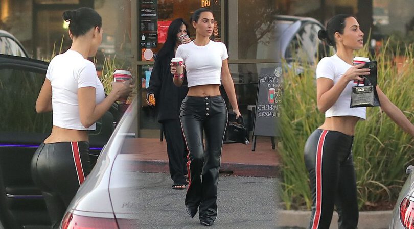 Sultry and Stylish: Kim Kardashian Flaunts Famous Curves in Calabasas