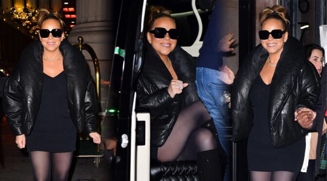 Mariah Carey’s Dazzling Black Dress: A Provocative NYC Stroll Revealing More Than Expected!