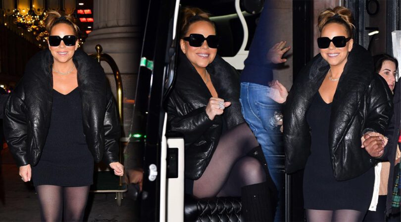 Mariah Carey’s Dazzling Black Dress: A Provocative NYC Stroll Revealing More Than Expected!