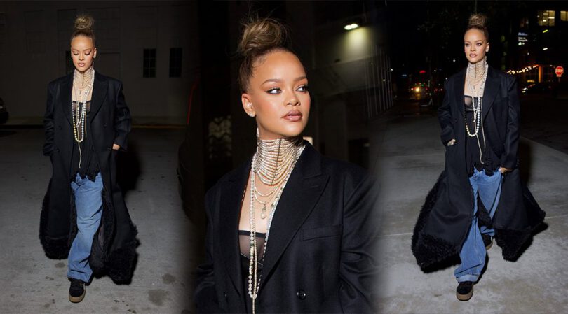 LA’s Temptation: Rihanna’s Mesmerizing Boob and Sheer Bra Display