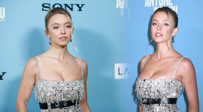 Sydney Sweeney’s Mesmerizing Cleavage at “Anyone But You” Premiere