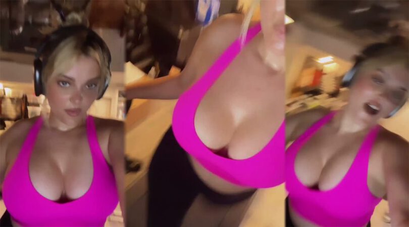 Pink Top Extravaganza: Bebe Rexha’s Voluptuous Boobs Take Center Stage!