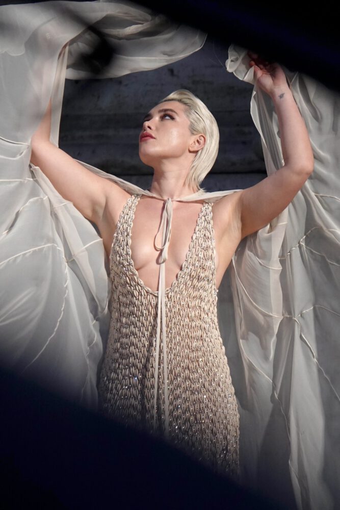 Braless Beauty Florence Pugh Valentino Rome