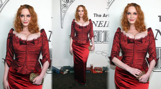 Boobs Extravaganza: Christina Hendricks Graces The Art of Elysium’s 2024 Gala!