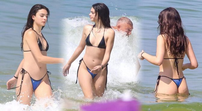 Deva Cassel Sexy Thong Bikini