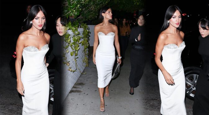 Cleavage Alert: Eiza Gonzalez Stuns in Strapless Glory at Bar Marmont Soiree!