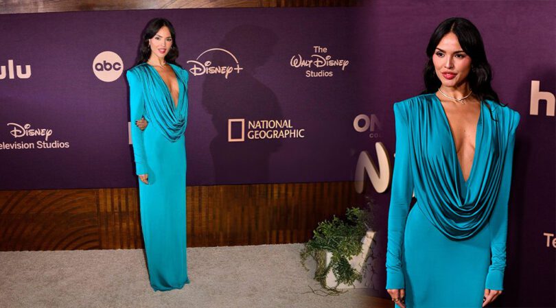 Eiza Gonzalez Stuns in Provocative Low-Cut Dress, Flaunting Braless Beauty at Disney’s Emmy Awards Party!