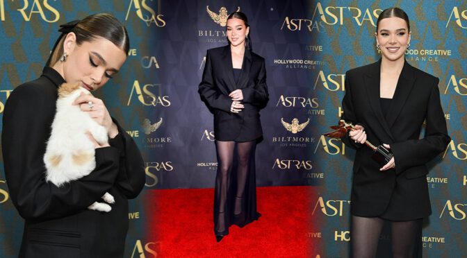 Astra Film Awards Elegance: Hailee Steinfeld Sizzles in Black Attire