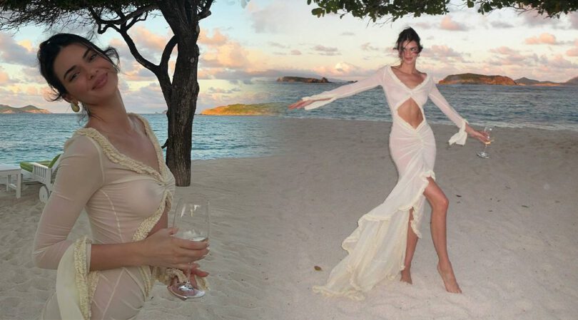 Kendall Jenner’s Sheer Dress Beach Bombshell: Boobs and Nipples Exposed!