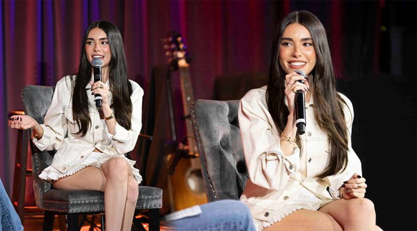 Sizzling Sensation: Madison Beer Stuns in Mini Skirt, Flaunting Those Irresistible Legs!