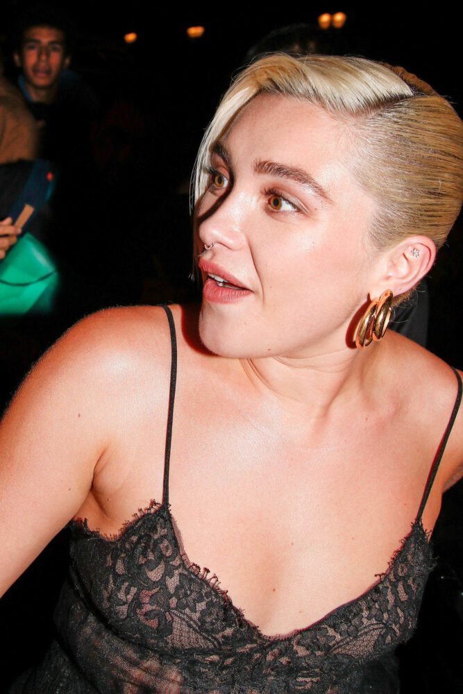 Provocative Florence Pugh Valentino Paris Fashion