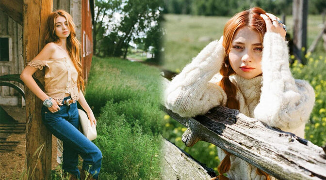 Montana’s Fiery Temptress: Sicily Rose Stuns in Country Photoshoot Extravaganza!