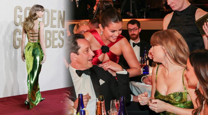 Sultry Sensation: Taylor Swift’s Bold Cleavage Dominates Golden Globes!