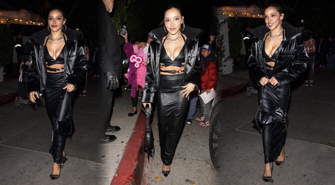 Tinashe’s Daring Decolletage Steals Spotlight at W Magazine’s Golden Globe Pre-Party!