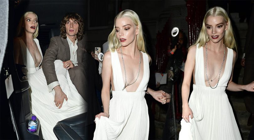 Anya Taylor-Joy Stuns in Revealing Braless White Dress at Dune: Part Two Premiere Afterparty!