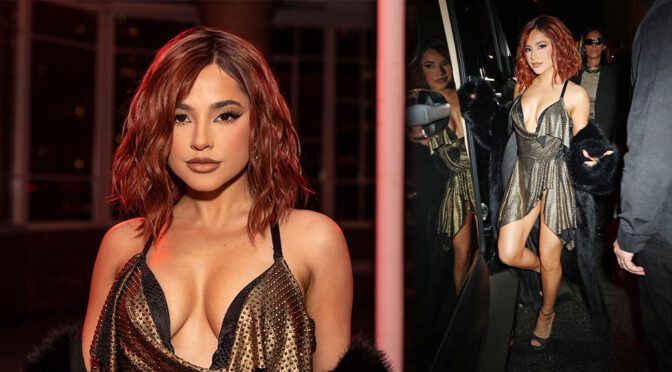 TheBlonds Fashion Show: Becky G’s Boobs and Upskirt Moment Steal the Spotlight