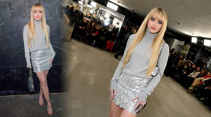 Sizzling Style Alert: Kathryn Newton’s Mini Skirt and Leg Game Steals Spotlight at NYFW!