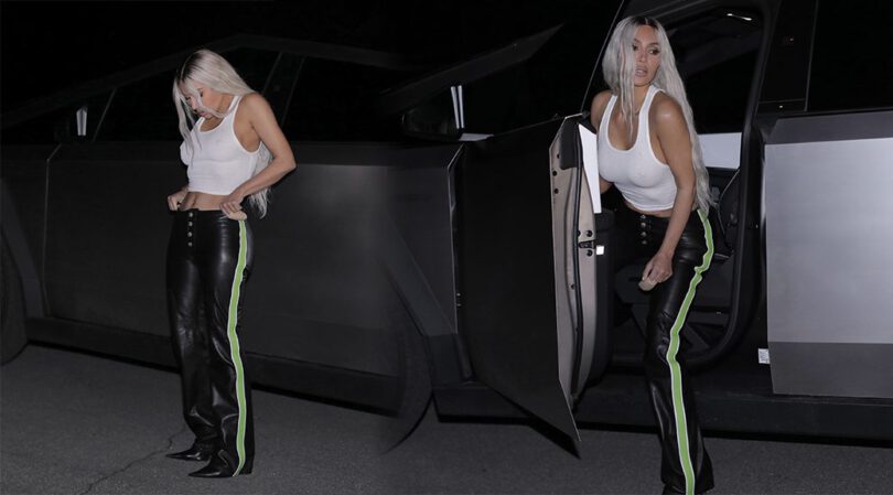 Kim Kardashian Sets Beverly Hills Ablaze with Braless Big Breasts Display!