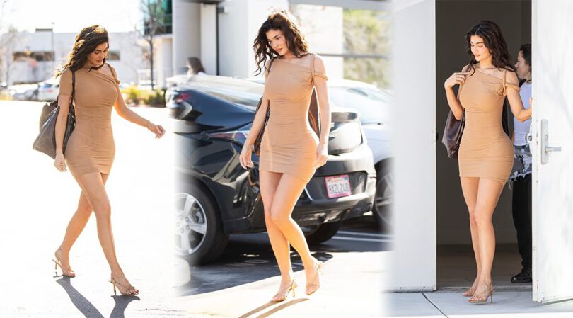 Sizzling Hot: Kylie Jenner Turns Heads with Her Stunning Curvy Body in Calabasas!