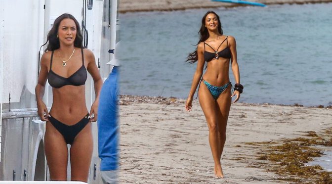 Sizzling Hot: Lais Ribeiro Flaunts Her Bikini Bod in Miami Beach