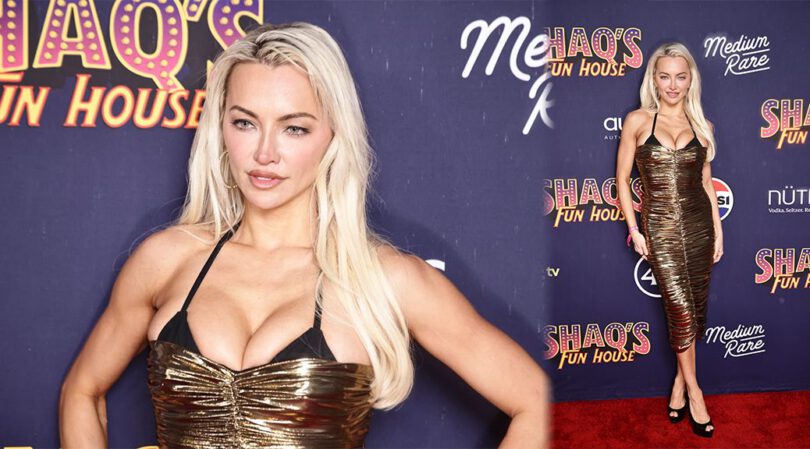 Eye-Popping Elegance: Lindsey Pelas Steals the Show with Sultry Cleavage Exposure!