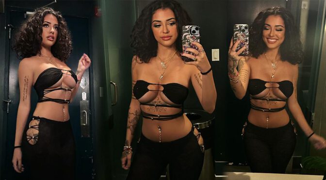 Malu Trevejo Stuns in Boob-Revealing Dress: A Provocative Photo Shoot!