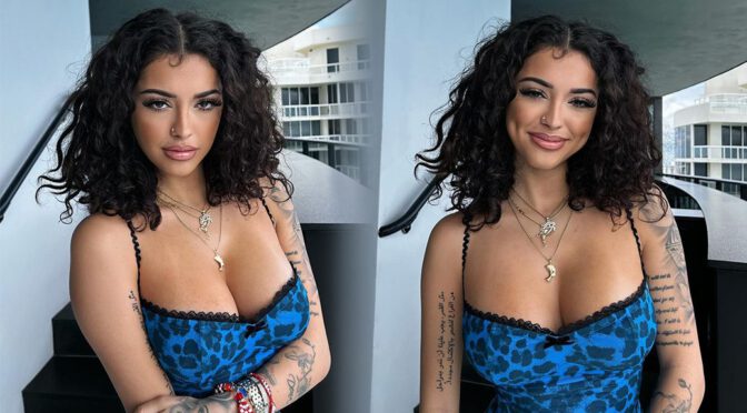 Malu Trevejo Stuns in a Seductive Little Dress, Flaunting Her Envy-Inducing Cleavage and Legs