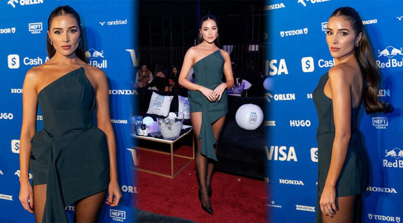 Olivia Culpo Dazzles: Legs on Display at Visa Cash App RB Formula One Team Livery Reveal