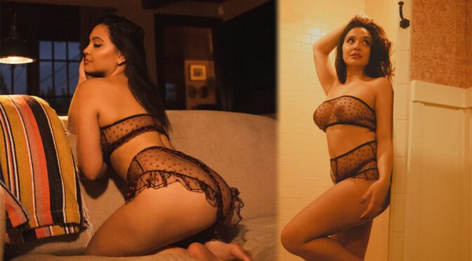 Stella Hudgens Bares All: See-Through Lingerie and Perfect Breasts in Racy Photoshoot! (NSFW)