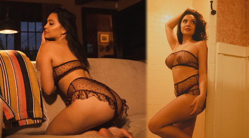 Stella Hudgens Bares All: See-Through Lingerie and Perfect Breasts in Racy Photoshoot! (NSFW)