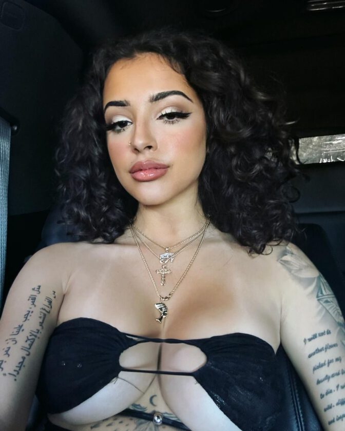 Malu Trevejo Revealing Dress Boobs Photo Shoot